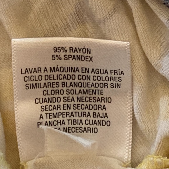 IM Collection Printed Scoop-Neck Top Yellow Solano Stripe size 2X multi color - Picture 11 of 11